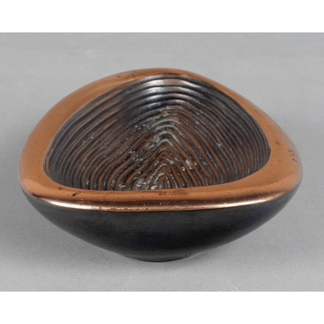 Ben Seibel Copper Jenfred-Ware Thumbprint Bowl For Sale - Image 4 of 15