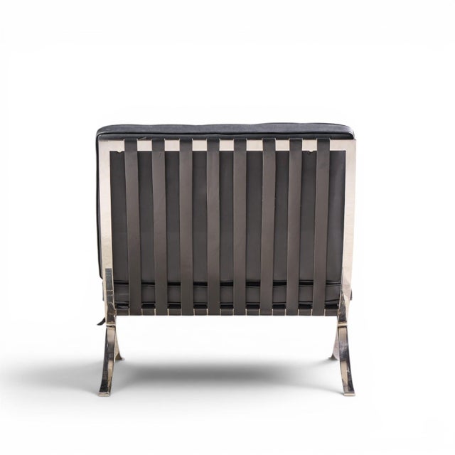 Mies Van Der Rohe for Knoll Mid Century Barcelona Chairs - Pair For Sale - Image 9 of 13