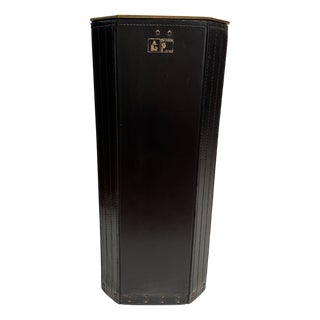 Leather Umbrella Stand by Afra and Tobia Scarpa for Dimensione Fuoco, 1980 For Sale