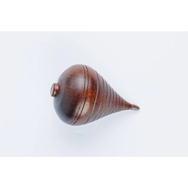 Antique Late 19th Century English Treen Boxwood Spinning Top For Sale - Image 4 of 4