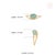 1.13ct Oval Paraiba Tourmaline Wavy Solitaire Ring in 18k Yellow Gold Size 5 For Sale - Image 12 of 18