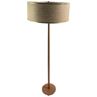 Teak Floor Lamp Made in Sweden For Sale