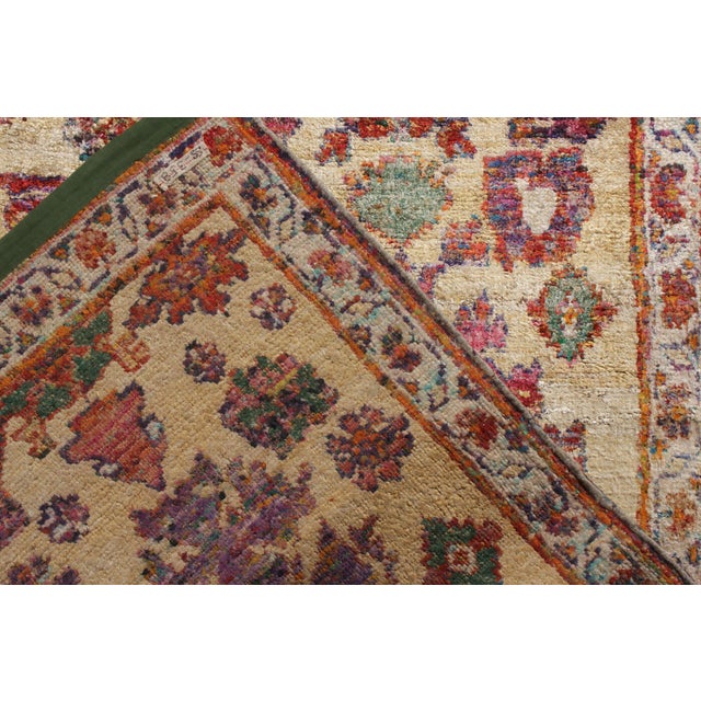 Rug & Kilim’s Agra Inspired Modern Rug in Red, Beige-Brown Floral Pattern For Sale - Image 10 of 10