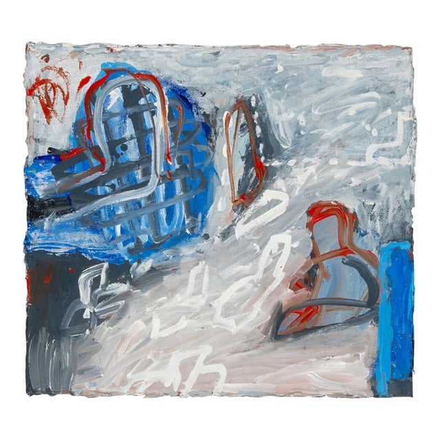 Elfi Schuselka Abstract Composition Oil on Canvas For Sale