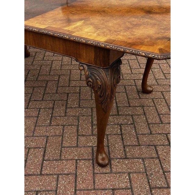 Art Deco Burr Walnut Extending Dining Table and Chairs, Set of 9 For Sale - Image 9 of 18