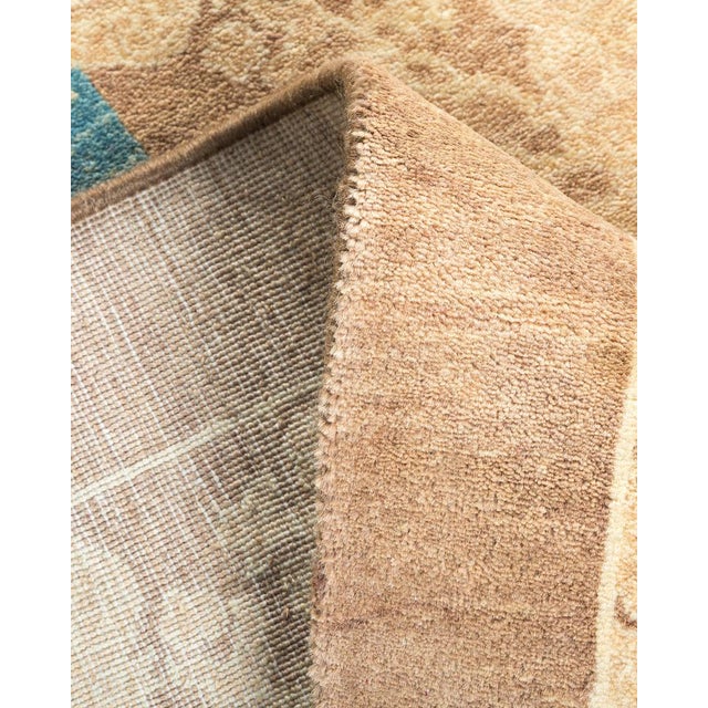 Mogul Collection Hand-Knotted Area Rug - Brown 4' 1" x 5' 10" For Sale In New York - Image 6 of 9