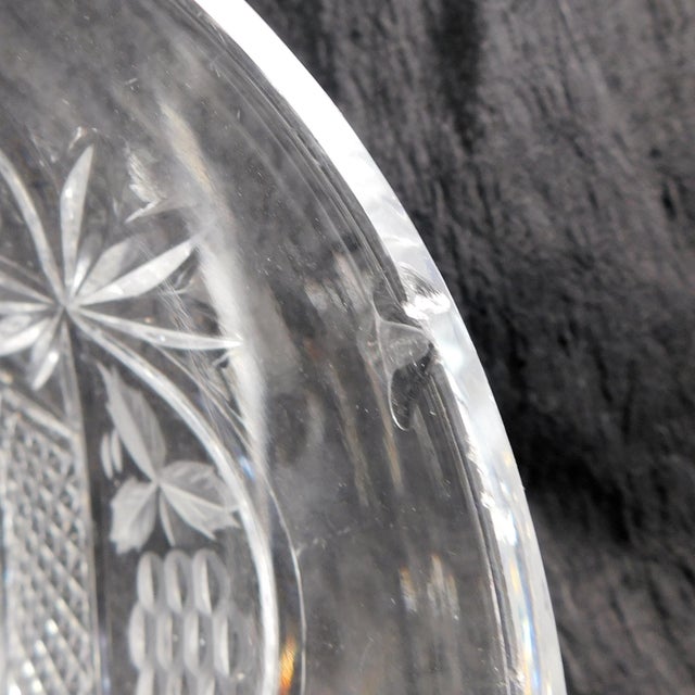 1970s 1970s Cut Crystal Biscuit Jar With Lid For Sale - Image 5 of 5