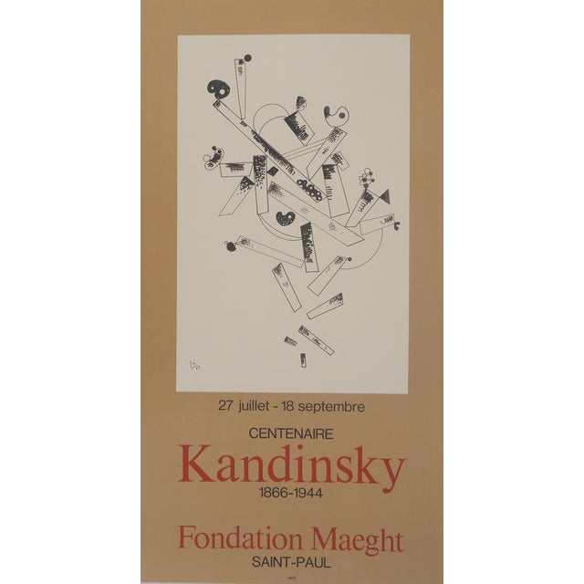 Paper Centenaire 1966 Poster after Vassily Kandinsky For Sale - Image 7 of 7
