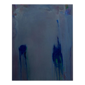 Robert O'Meara Abstract Composition in Blue Oil