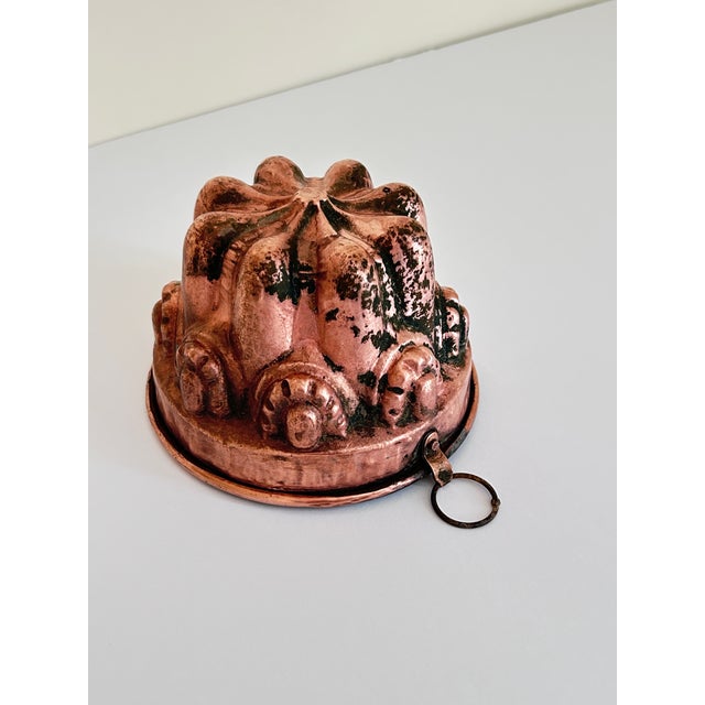 Antique German Copper Kugelhopf Pan For Sale - Image 4 of 7