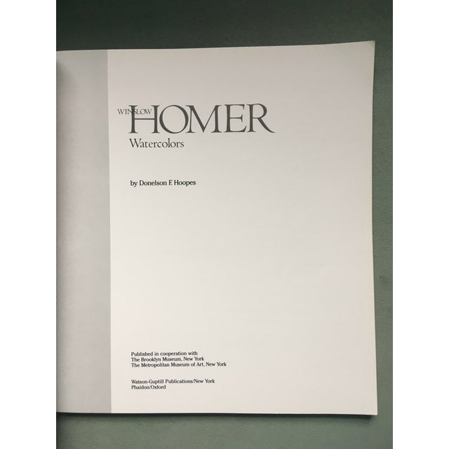 1970s Winslow Homer Watercolors by Donelson F. Hoopes Paperback Book For Sale - Image 4 of 11