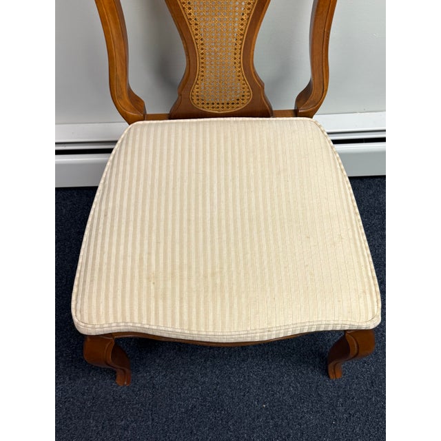 Late 20th Century French Cane Back Dining Chairs - Set of 6 For Sale - Image 12 of 12