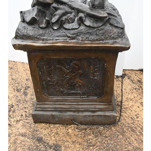 Bronze Roman Gladiator Statue Lamps, Set of 2 For Sale - Image 14 of 18