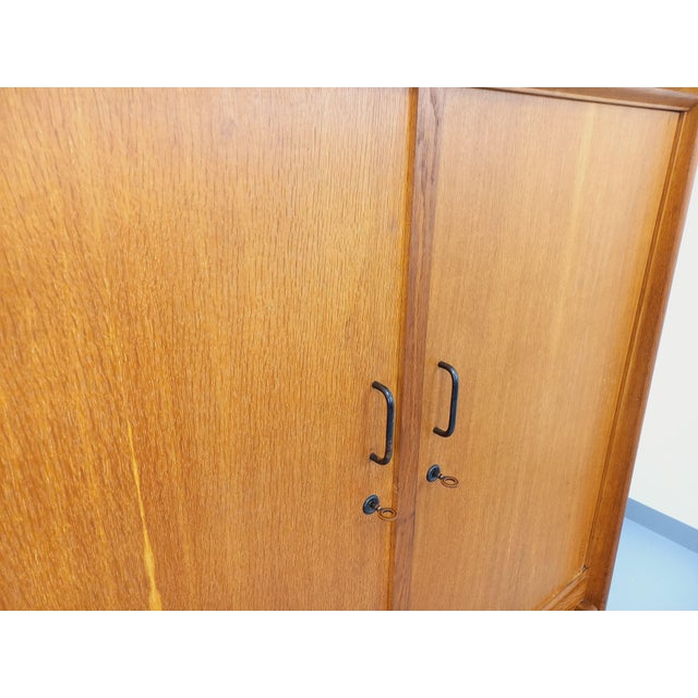 Vintage Oak Wardrobe, 1950s-1960s For Sale - Image 9 of 18