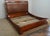 Traditional Henredon Leather Sleigh King Bed For Sale - Image 3 of 16