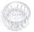 Glass Cut Crystal Clear Cream & Sugar Set For Sale - Image 7 of 12