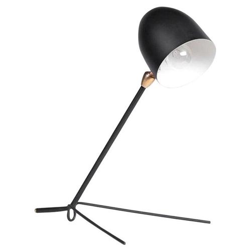 Mid-Century Modern Black Cocotte Table Lamp in Aluminum, Brass and Steel by Serge Mouille For Sale - Image 10 of 10