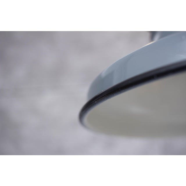 Industrial Enamel Ceiling Lamp in Grey, 2000s For Sale - Image 4 of 9