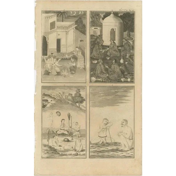 Historical Figures and Customs, Paper, Set of 3 For Sale - Image 3 of 6