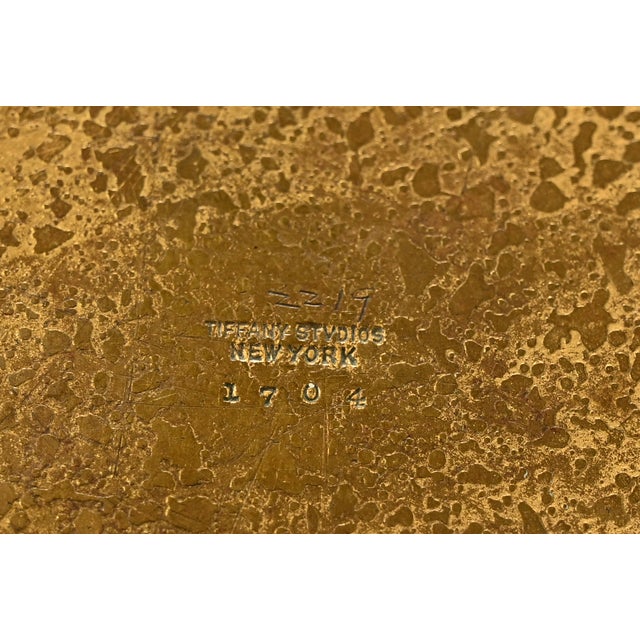 Tiffany Studios New York Bronze Shallow Bowl or Plate With Decorative Border For Sale - Image 11 of 13