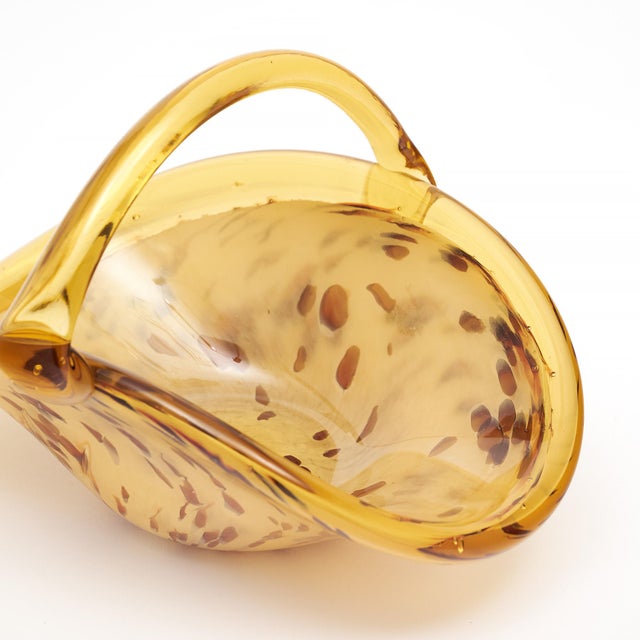1960s Murano Glass Basket/ Bowl For Sale - Image 5 of 10