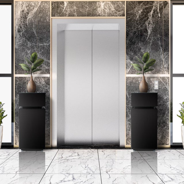 Black Mirrored Pedestal Tall For Sale - Image 10 of 10