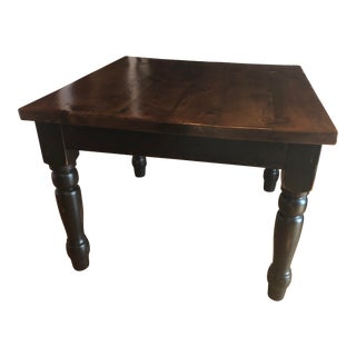 Farm Style Reclaimed Pine Dining Table For Sale
