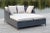 Textile Outdoor Daybed in Titanium & Sand For Sale - Image 7 of 8