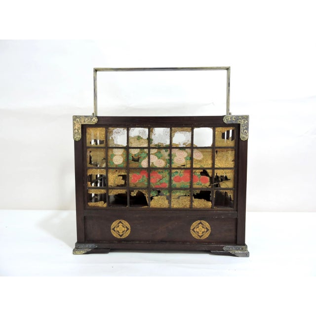 Late 19th Century Nishi Hongan-Ji Temple Kyoto - Antique Japanese Tobacco-Bon Smoking Set With Solid Silver Embelishments (Meiji Period) For Sale - Image 5 of 12