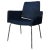 Mid-Century Modern Mid Century Modern j.g Furniture Blue Accent Chair For Sale - Image 3 of 10