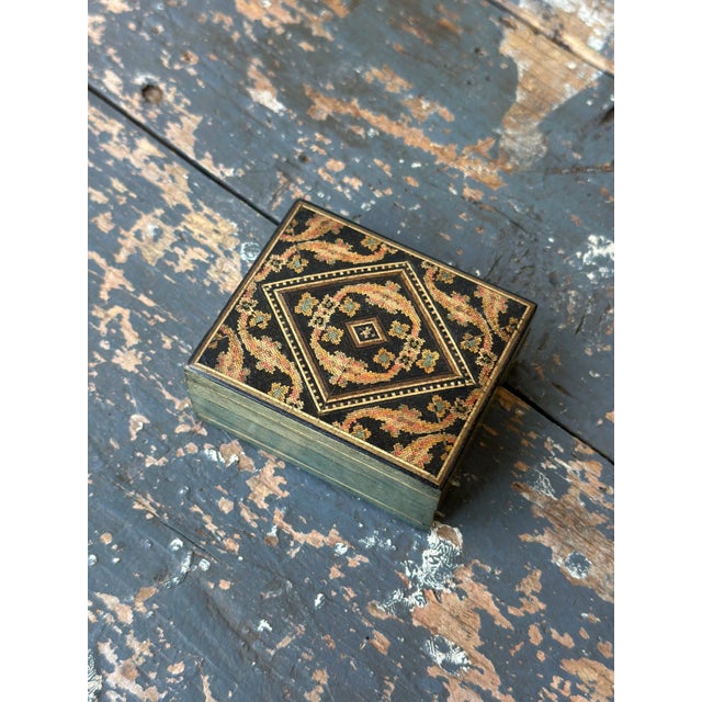Antique Victorian Tunbridge Ware Mini Rectangular Inlaid Box, Circa Late 19th - Early 20th Century For Sale - Image 4 of 12