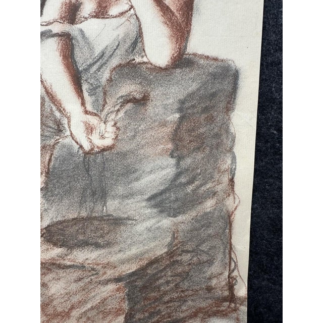After Pablo Picasso, Woman at the Fountain, 1921, Chalk on Paper For Sale - Image 10 of 13