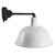 White Vintage Industrial Factory Wall Light in White Enamel and Cast Iron For Sale - Image 8 of 8