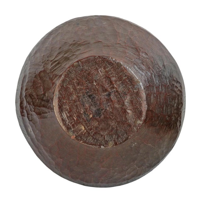 Early 20th Century Large Antique Primitive Camping Wood Bowl For Sale - Image 5 of 9