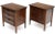 Brown Exposed Sculptural Legs Three Drawers Nightstands End Tables Stands - a Pair For Sale - Image 8 of 12