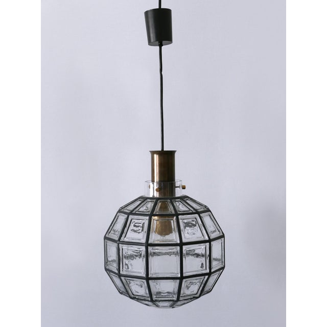 Mid-Century Modern Large Mid-Century Modern Pendant Lamp by Glashütte Limburg, Germany, 1960s For Sale - Image 3 of 18