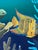 Late 20th Century Vintage Monumental Paul Youngblood Original Undersea Oil Tryptic on Canvas For Sale - Image 5 of 12