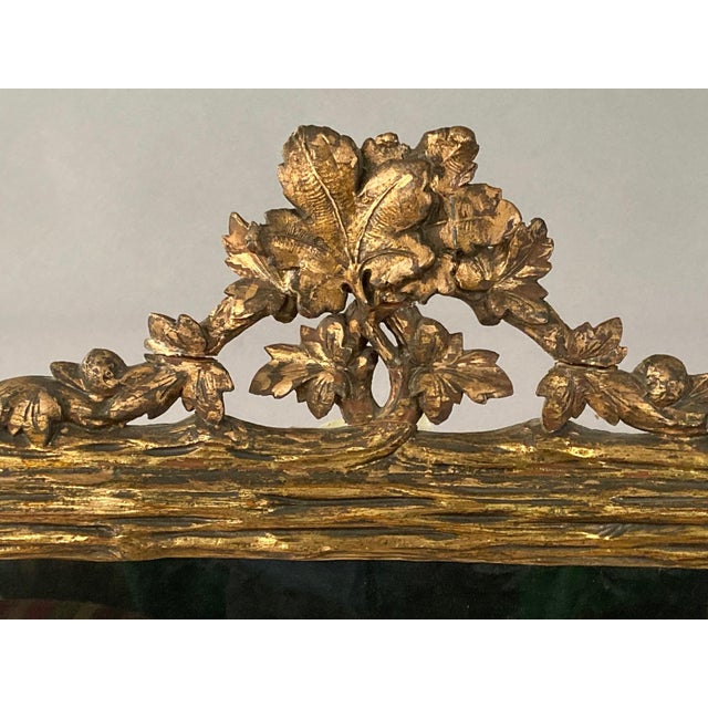 Late 19th Century Antique French Screen - Embroidered Cloth of a Woman Sewing, Gilded Jesso Over Wood Frame, 19th Century For Sale - Image 5 of 8