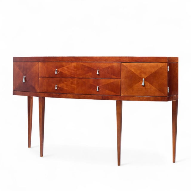 Traditional Late 20th Century Michael Vanderbyl for Baker Furniture Archetype Mahogany Console Credenza For Sale - Image 3 of 9