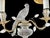 Mid 20th Century French Maison Baguès Style Two-Light "Bird and Foliage" Sconces, a Pair For Sale - Image 5 of 10