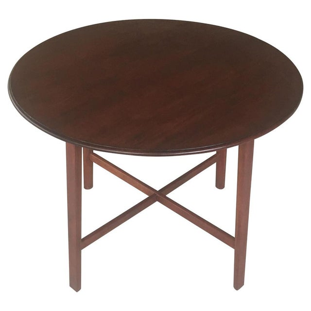 Wood Restored Danish Art Deco Teak Side Table, 1930s For Sale - Image 7 of 7