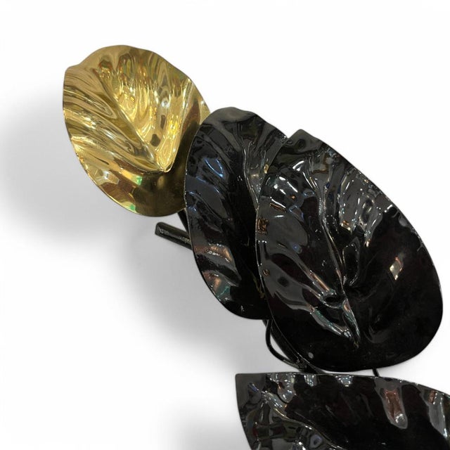 Black Black and Gold Vegetable Wall Lamp by Hans Kögl For Sale - Image 8 of 11