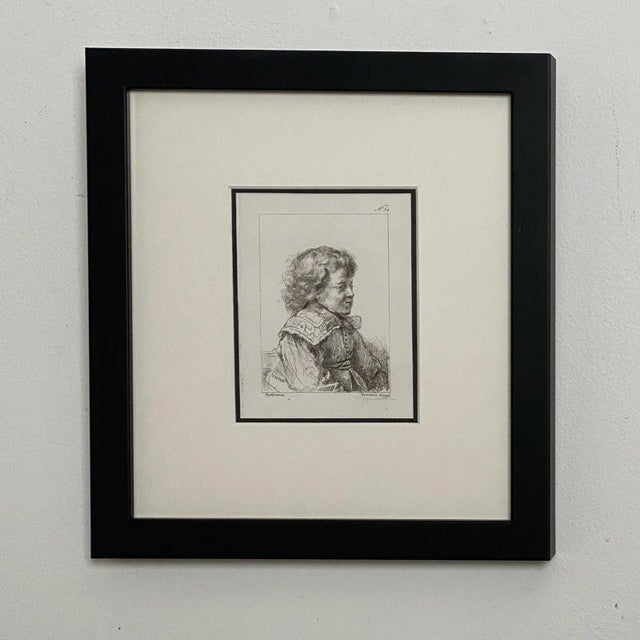 Late 18th Century Late 18th Century Rembrandt Etching #32, by Francesco Novelli For Sale - Image 5 of 5
