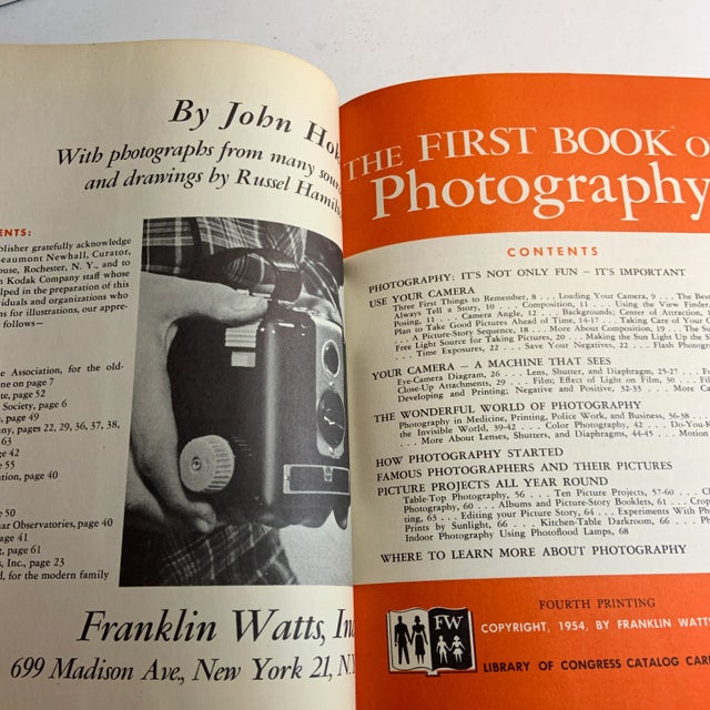 1950s the First Book of Photography Book by John Hoke For Sale - Image 4 of 13