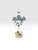 Metal Vintage Italian Hand-Painted Tole Floral Table Lamps, Made in Italy - a Pair For Sale - Image 7 of 12