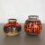 Fat Lava Multi-Color Pottery Vases from Scheurich, Germany, 1970s, Set of 2 For Sale - Image 3 of 18