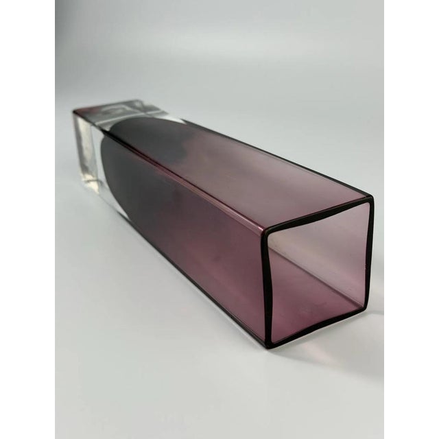 Blue Vintage Swedish Sommerso Glass Vase, 1970s For Sale - Image 8 of 9