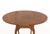 Queen Anne Style Walnut Drop Leaf Oval Side Table For Sale - Image 4 of 6