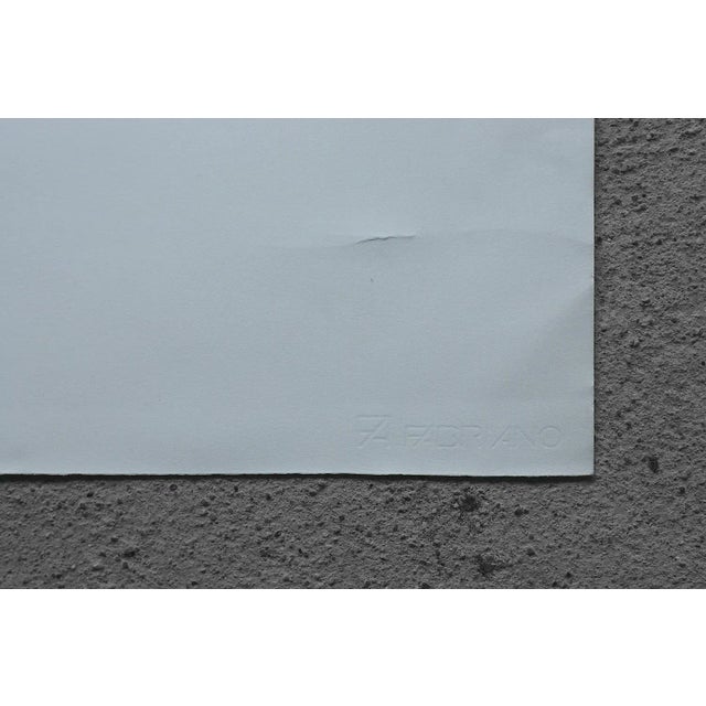 Oscar Reutersvärd, Impossible Figures, Perspective Japonaise No 331, Color Lithograph on Fabriano Paper, 1970s For Sale - Image 7 of 8