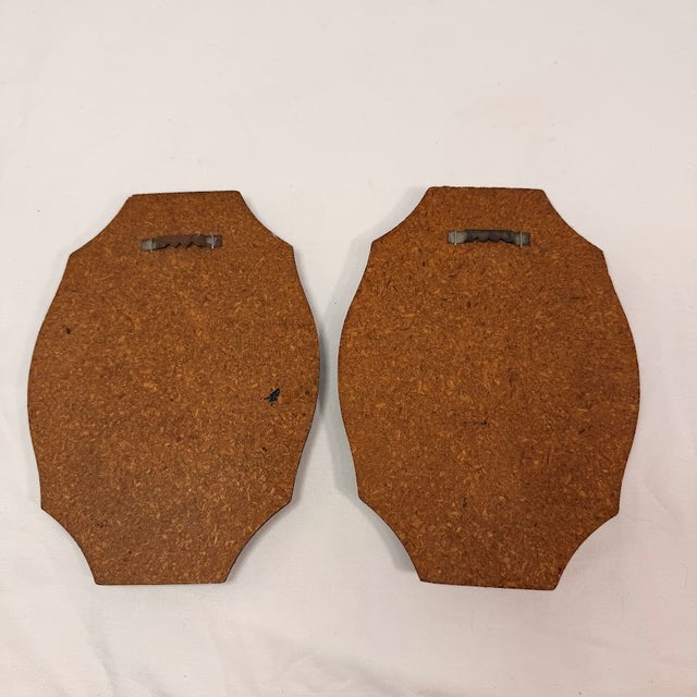 Vintage 3d Mushroom and Leaf Wood Wall Art Plaques Set 2 MCM Nature Metal Decor For Sale - Image 9 of 12